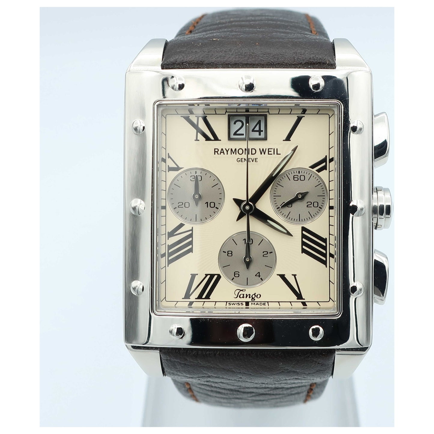 Front view of Raymond Weil Tango Men's Swiss Quartz (Battery-Powered) Watch 4881-STC-00809-SDV