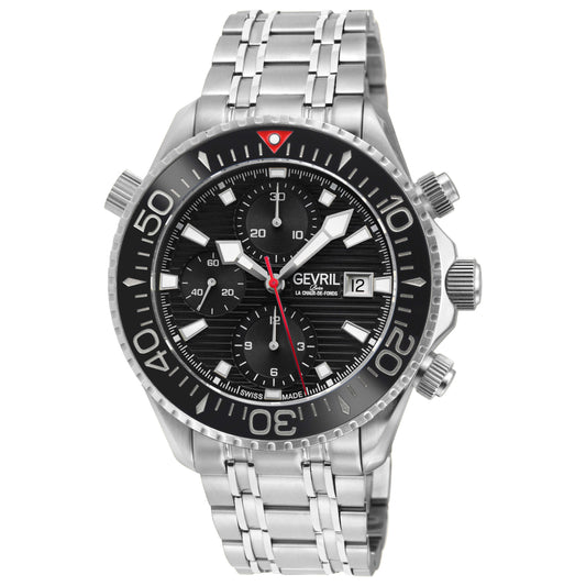 Front view of Gevril Hudson Yards Chronograph Men's Automatic Watch 48810B