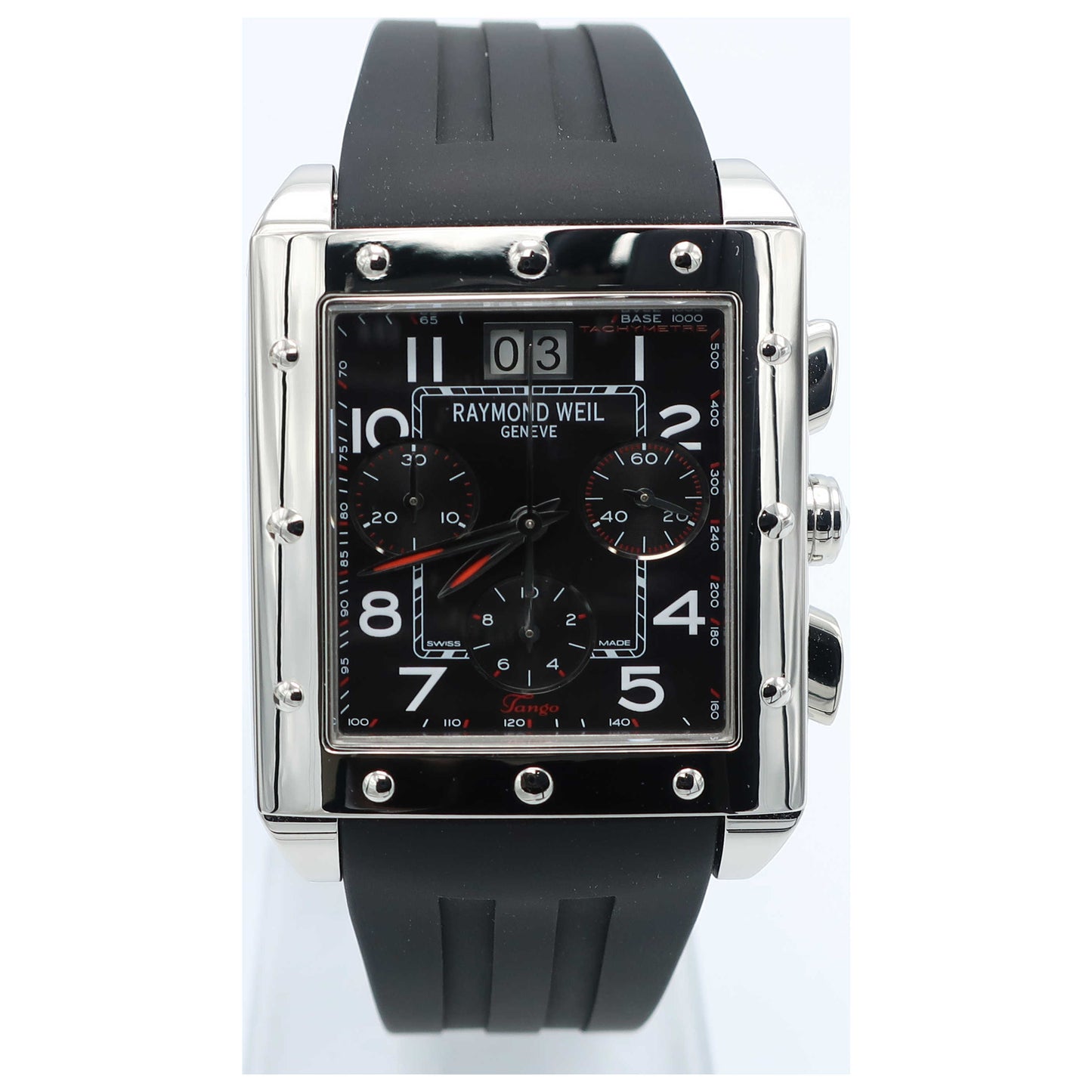Front view of Raymond Weil Tango Men's Swiss Quartz (Battery-Powered) Watch 48811-SR-05200-SD