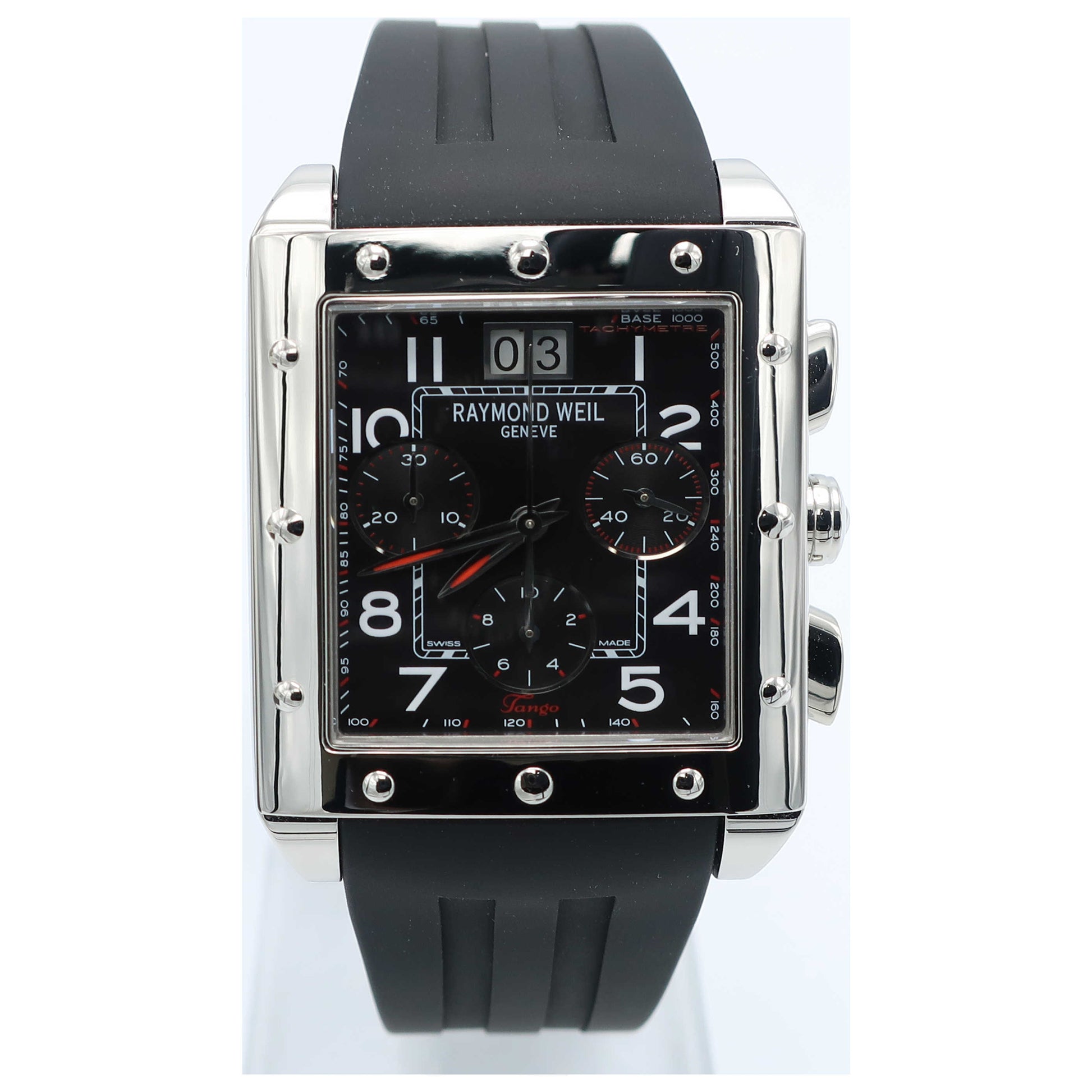 Front view of Raymond Weil Tango Men's Swiss Quartz (Battery-Powered) Watch 48811-SR-05200-SD