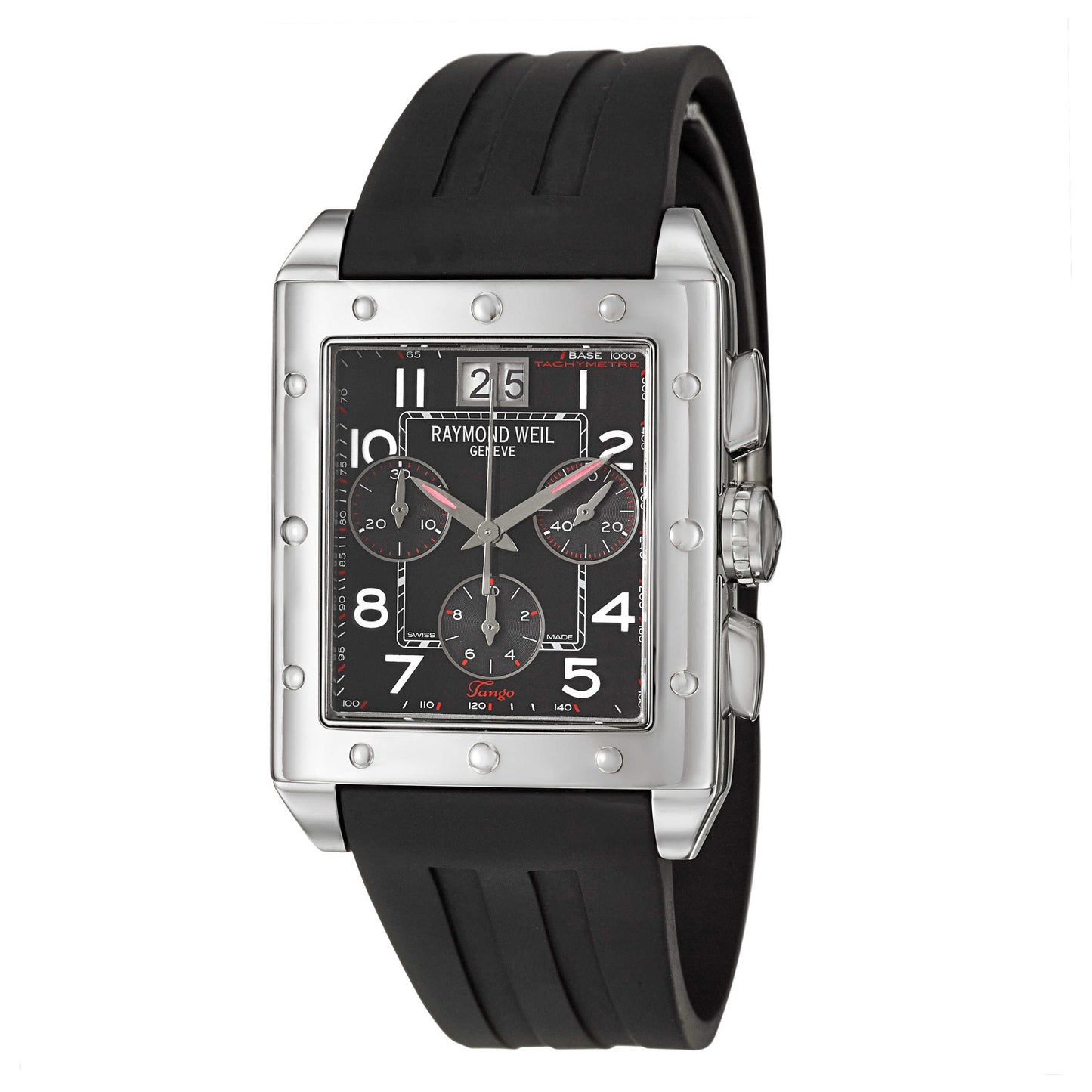 Front view of Raymond Weil Tango Men's Swiss Quartz (Battery-Powered) Watch 48811-SR-05200