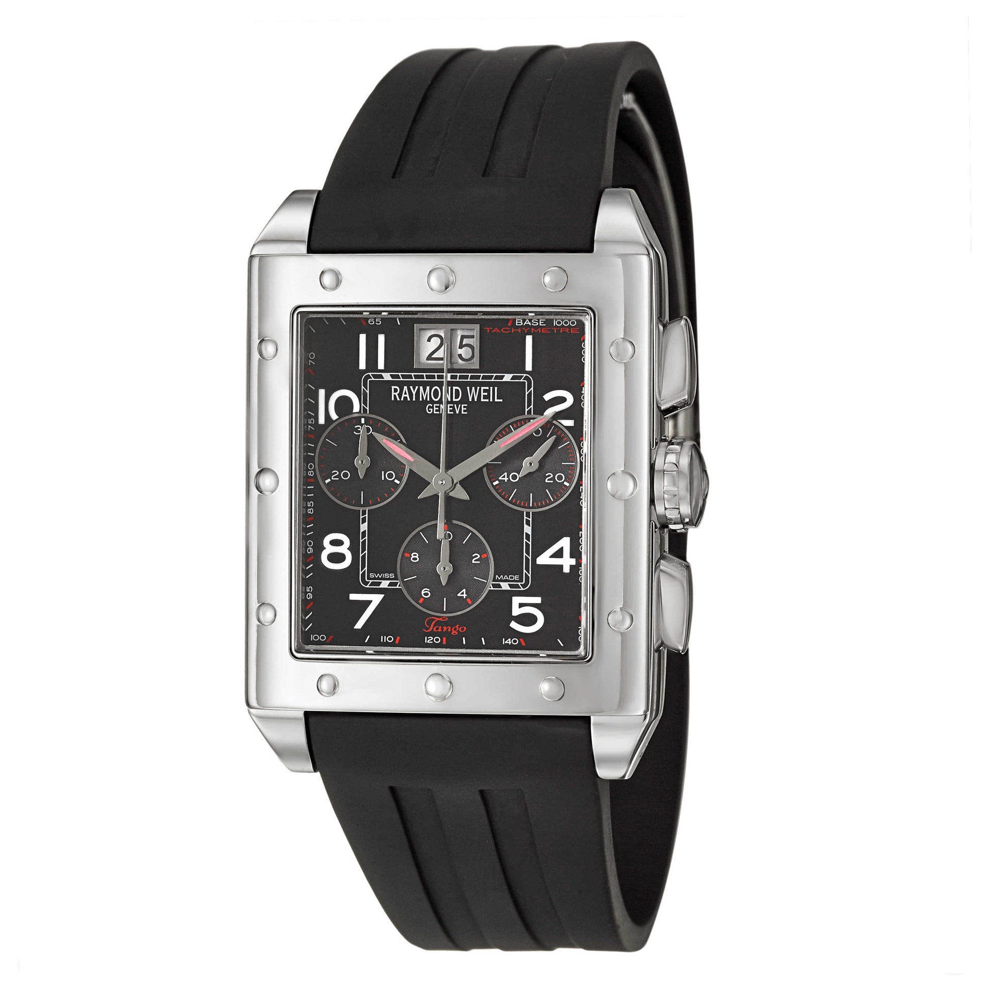 Front view of Raymond Weil Tango Men's Swiss Quartz (Battery-Powered) Watch 48811-SR-05200