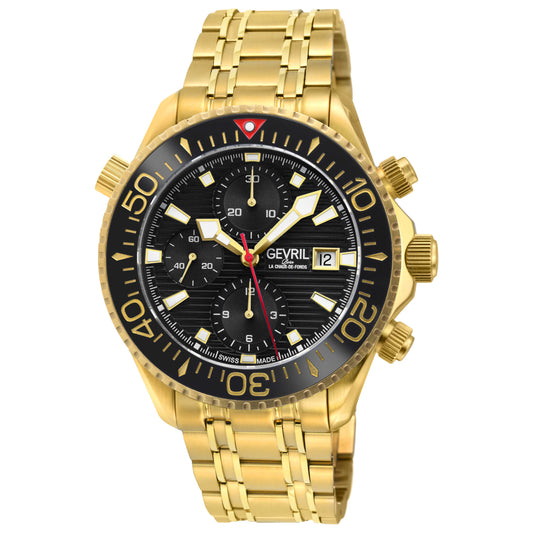 Front view of Gevril Hudson Yards Chronograph Men's Automatic Watch 48811B