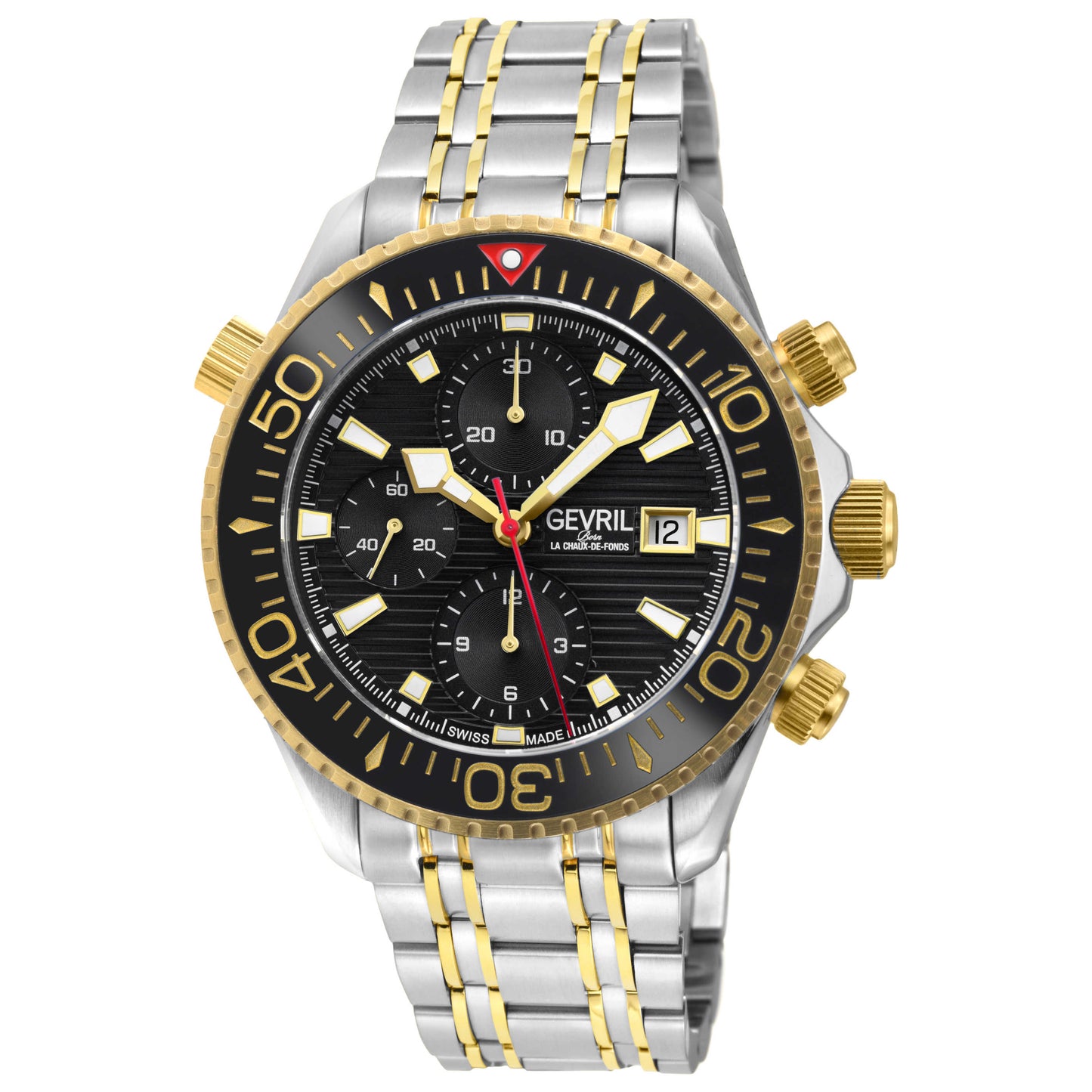 Front view of Gevril Hudson Yards Chronograph Men's Automatic Watch 48812B