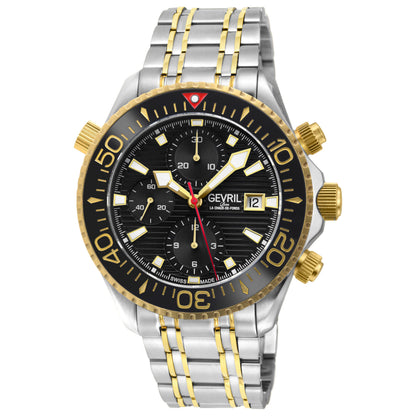Front view of Gevril Hudson Yards Chronograph Men's Automatic Watch 48812B