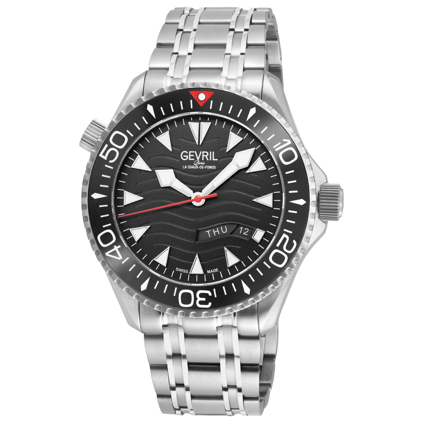 Front view of Gevril Hudson Yards Men's Automatic Watch 48830B
