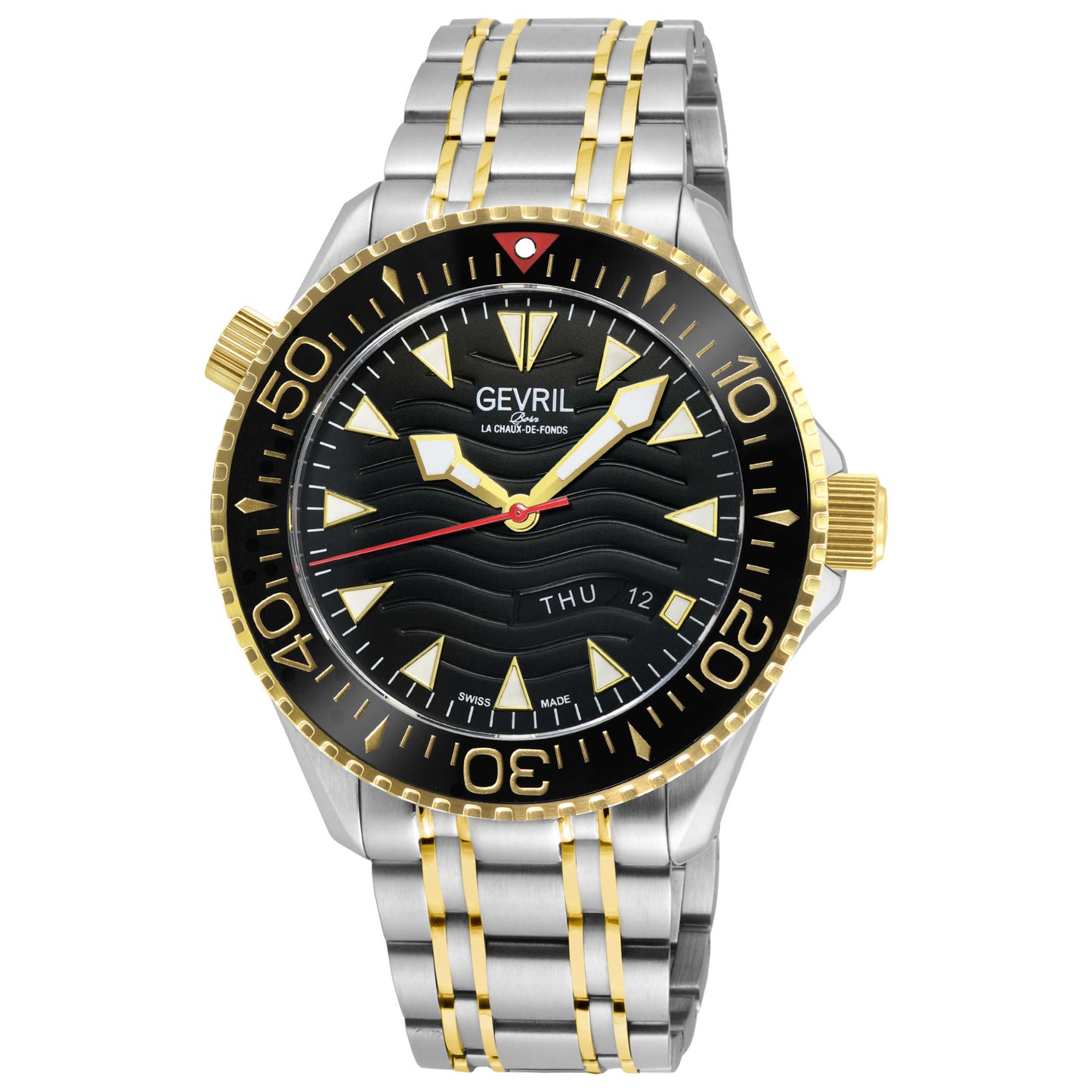 Front view of Gevril Hudson Yards Men's Automatic Watch 48832B