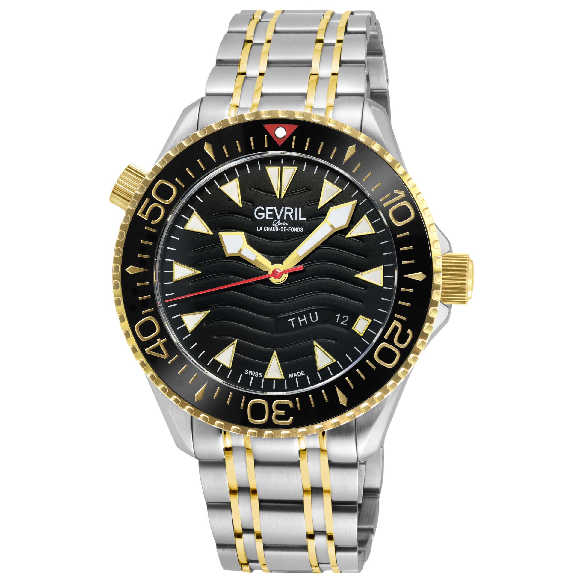 Front view of Gevril Hudson Yards Men's Automatic Watch 48832B