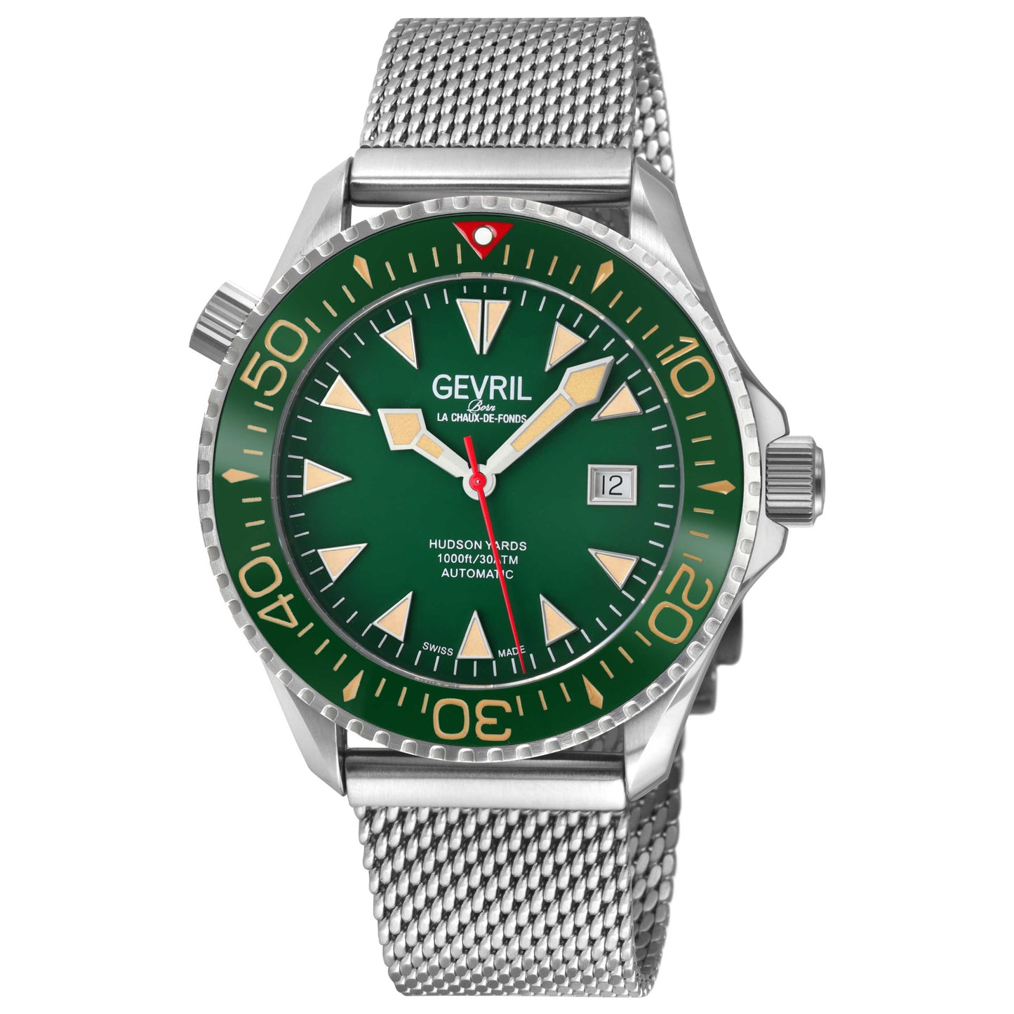 Front view of Gevril Hudson Yards Men's Automatic Watch 48846B