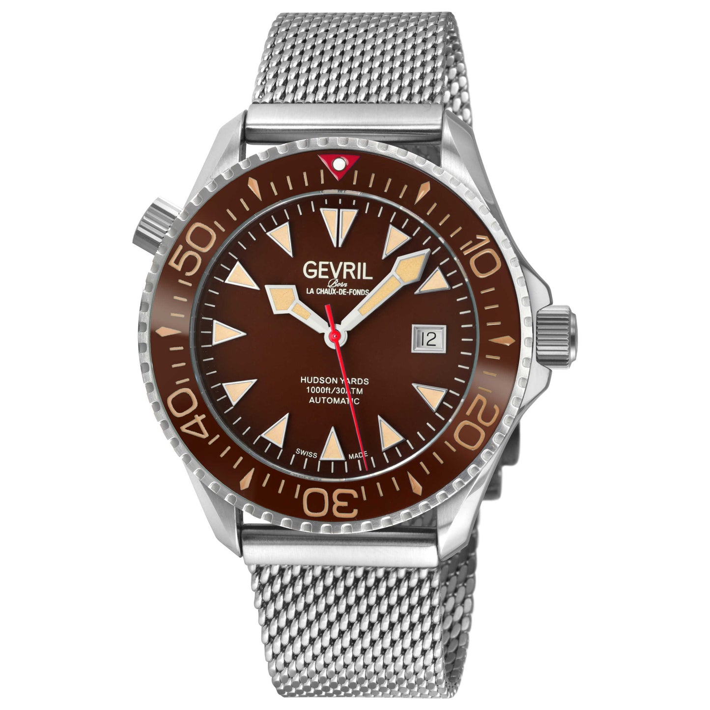 Front view of Gevril Hudson Yards Men's Automatic Watch 48848B