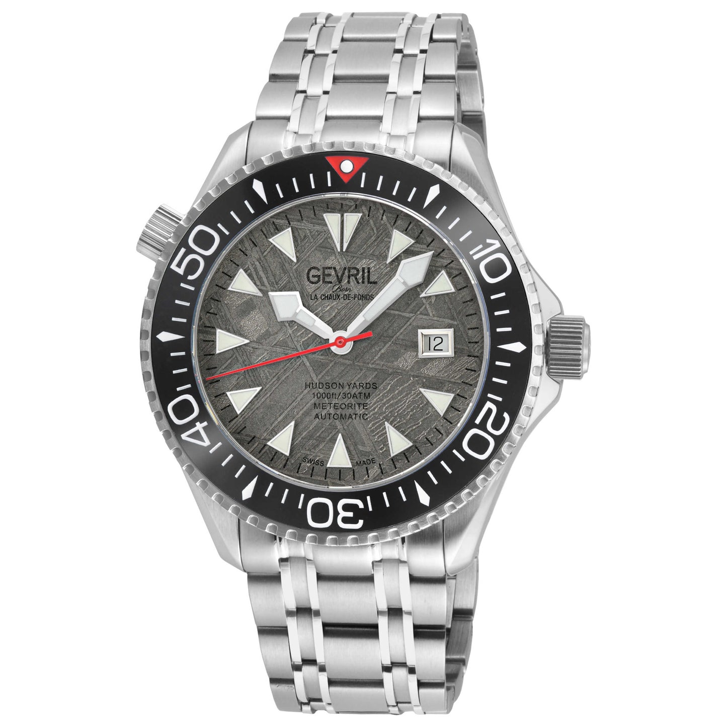 Front view of Gevril Hudson Yards Men's Automatic Watch 48851B
