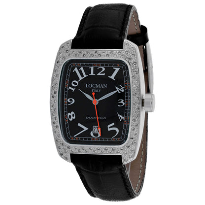 Front view of Locman Classic Men's Quartz Watch 488BK2D/BK