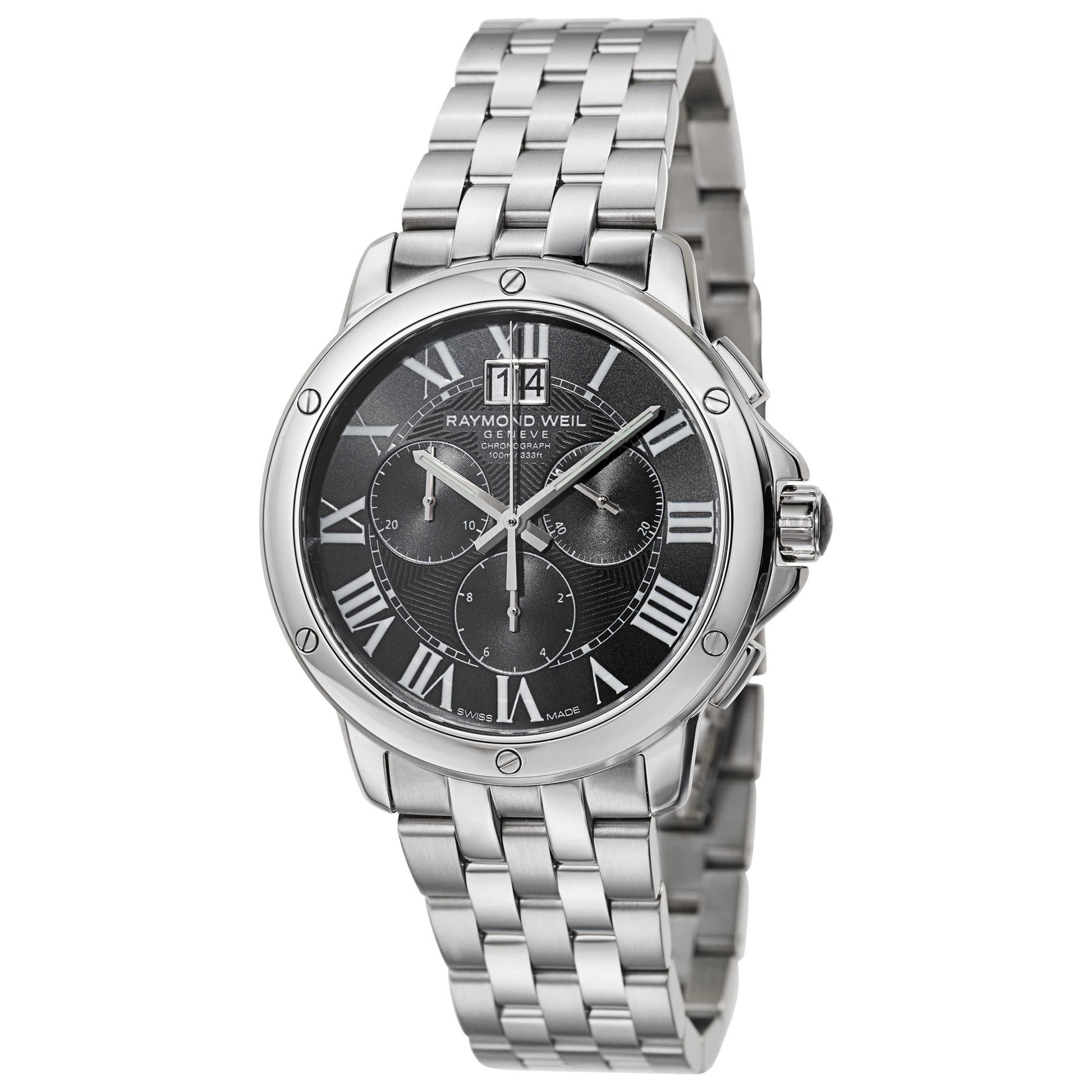 Front view of Raymond Weil Tango Men's Swiss Quartz (Battery-Powered) Watch 4891-ST-00200