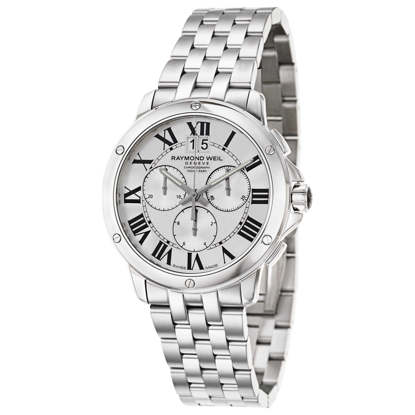 Front view of Raymond Weil Tango Men's Swiss Quartz (Battery-Powered) Watch 4891-ST-00650