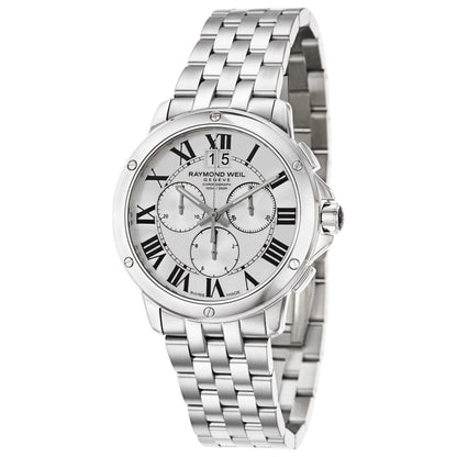 Front view of Raymond Weil Tango Men's Swiss Quartz (Battery-Powered) Watch 4891-ST-00650