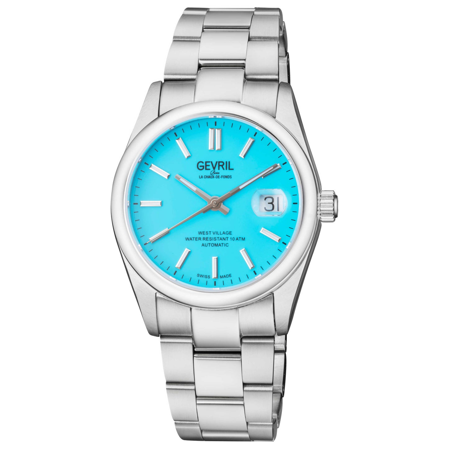 Front view of Gevril West Village Men's Automatic Watch 48911
