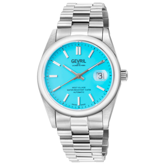 Front view of Gevril West Village Men's Automatic Watch 48931B