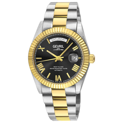 Front view of Gevril West Village Men's Automatic Watch 48955B