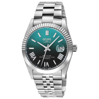Front view of Gevril West Village Fusion Elite Men's Automatic Watch 48962B