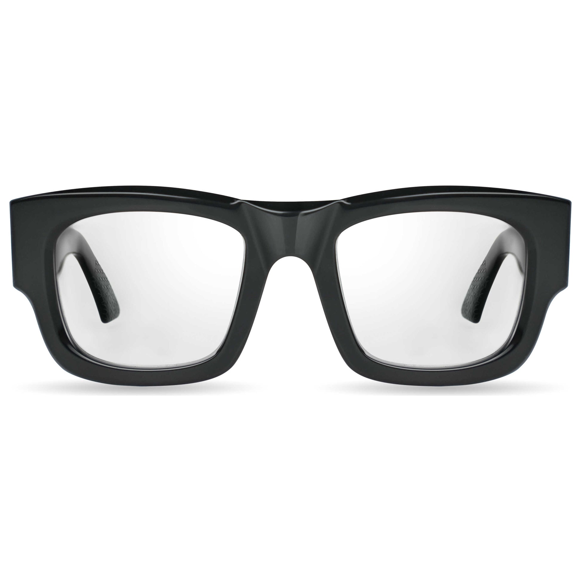 Front view of Bugatti Men's Eyeglasses 48M-BK-RX-AF
