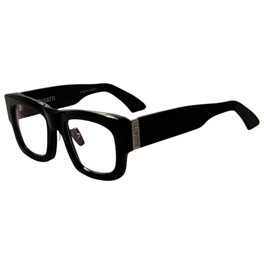 Front view of Bugatti Men's Eyeglasses 48M-BK-RX-AF