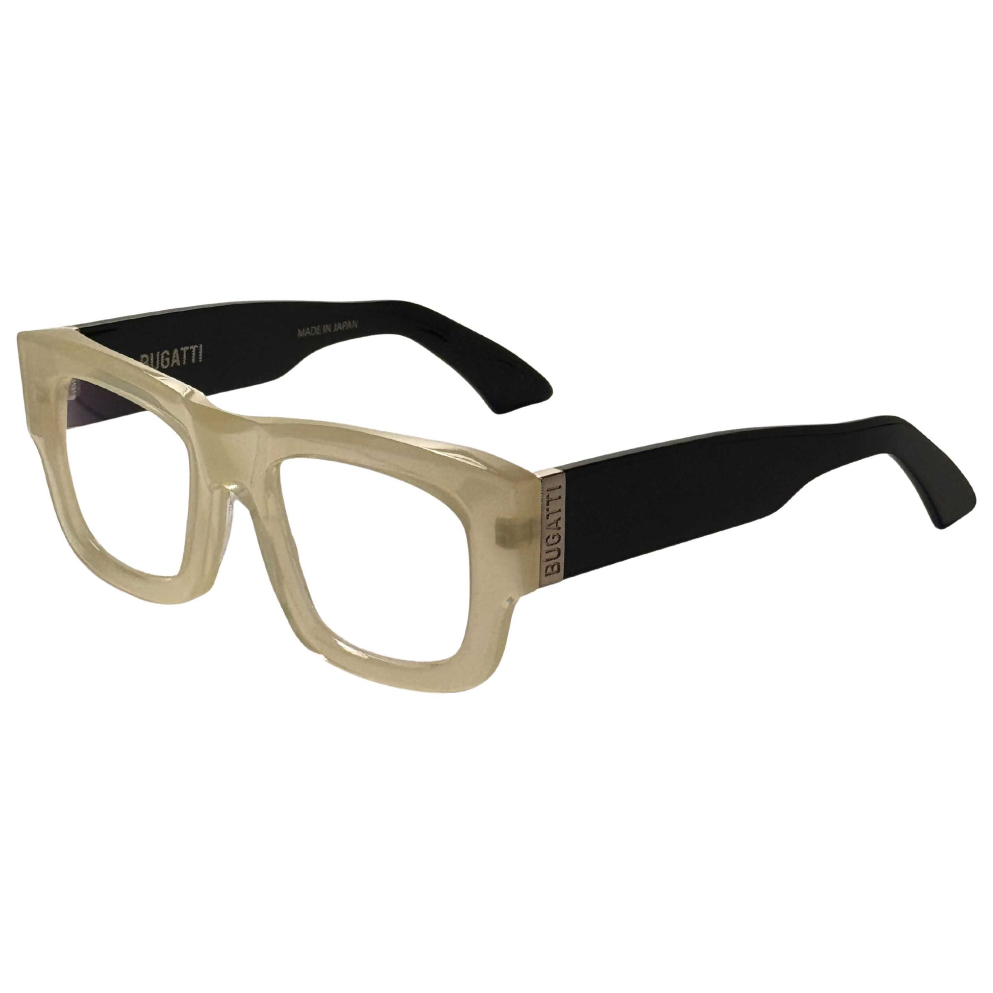 Front view of Bugatti Men's Eyeglasses 48M-BNE-BK-RX