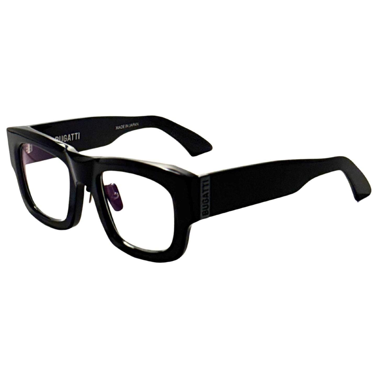 Front view of Bugatti Men's Eyeglasses 48M-GRY-RX-AF