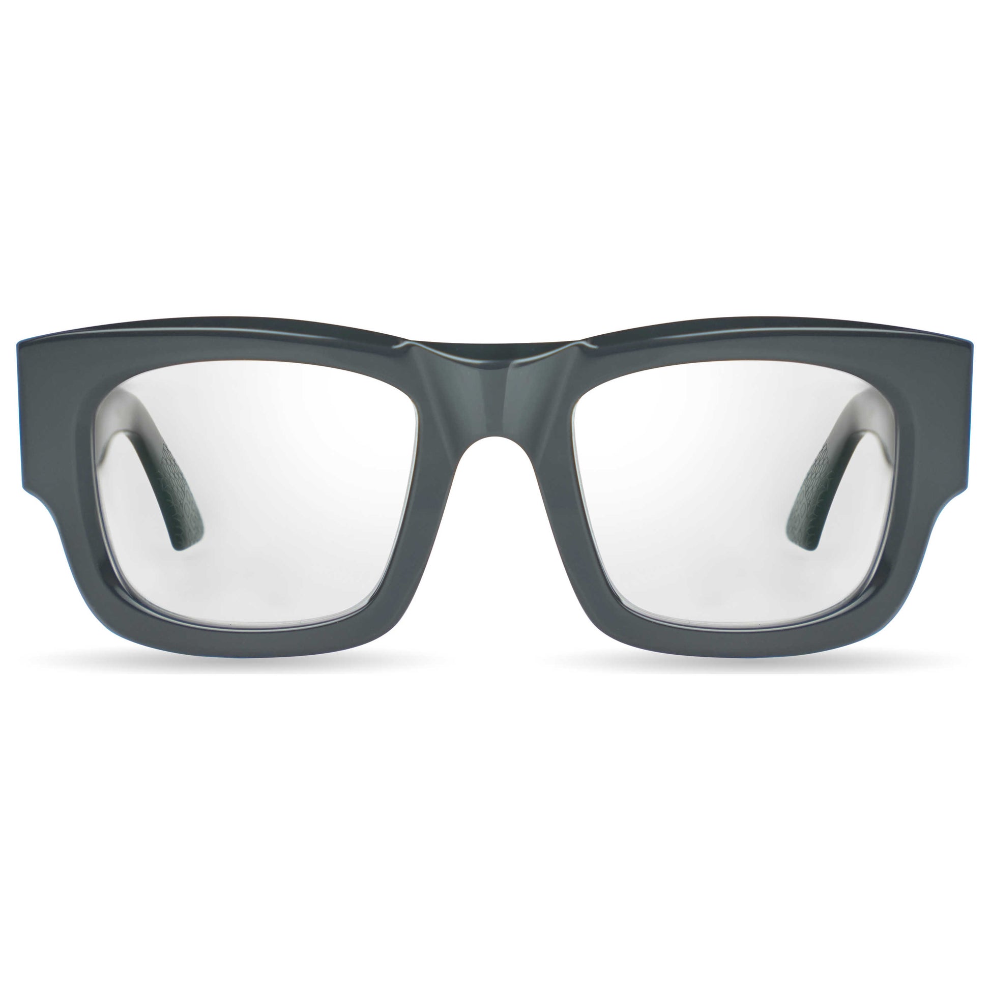 Front view of Bugatti Men's Eyeglasses 48M-GRY-RX