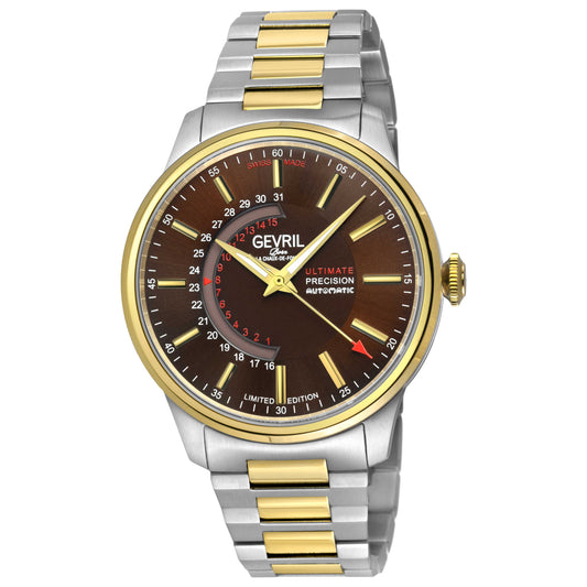 Front view of Gevril Guggenheim Men's Automatic Watch 49206B
