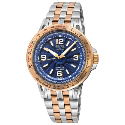 Front view of Gevril Wind master Men's Automatic Watch 49302B