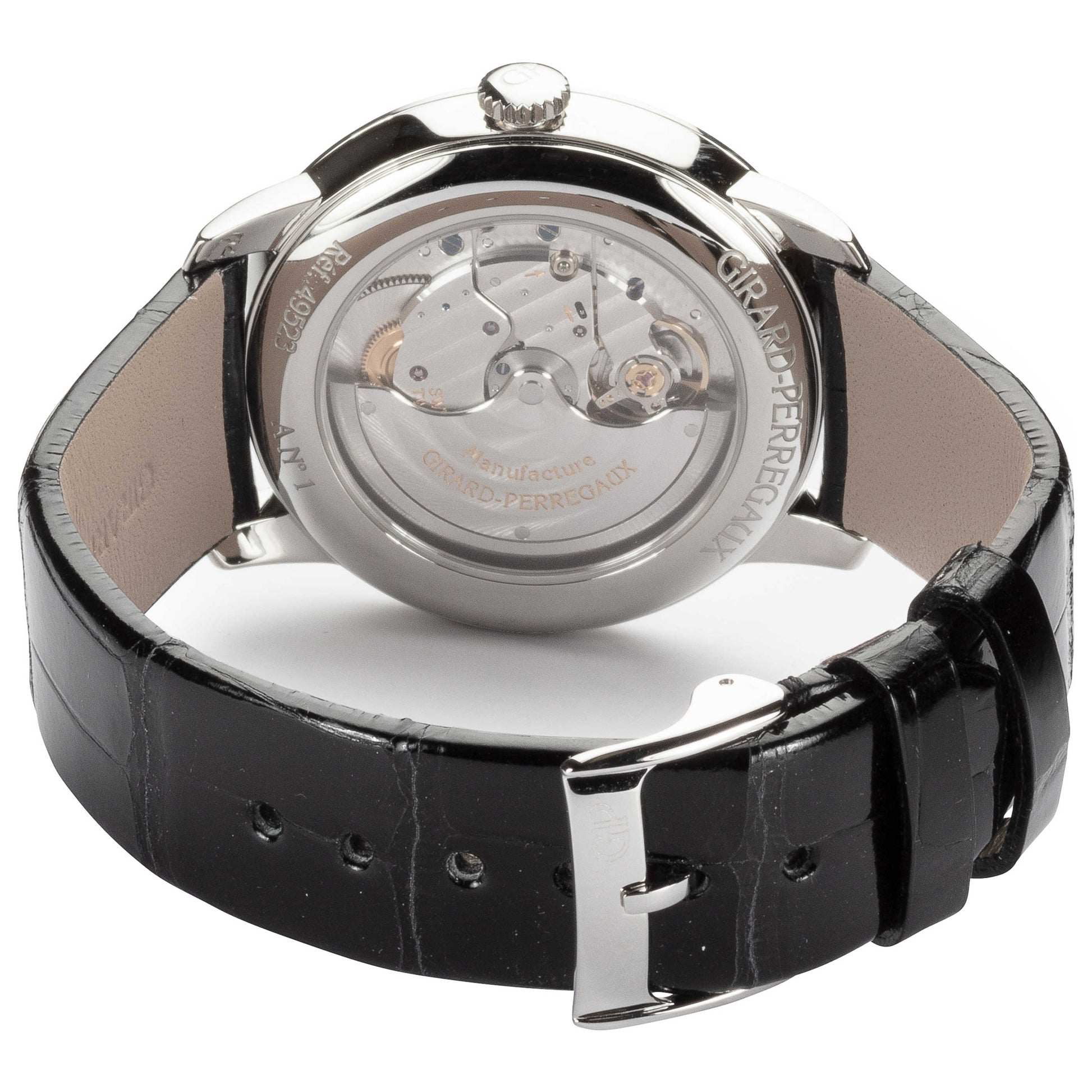 Back view of Girard-Perregaux 1966 Women's Automatic Watch 49523-11-171-CB6A