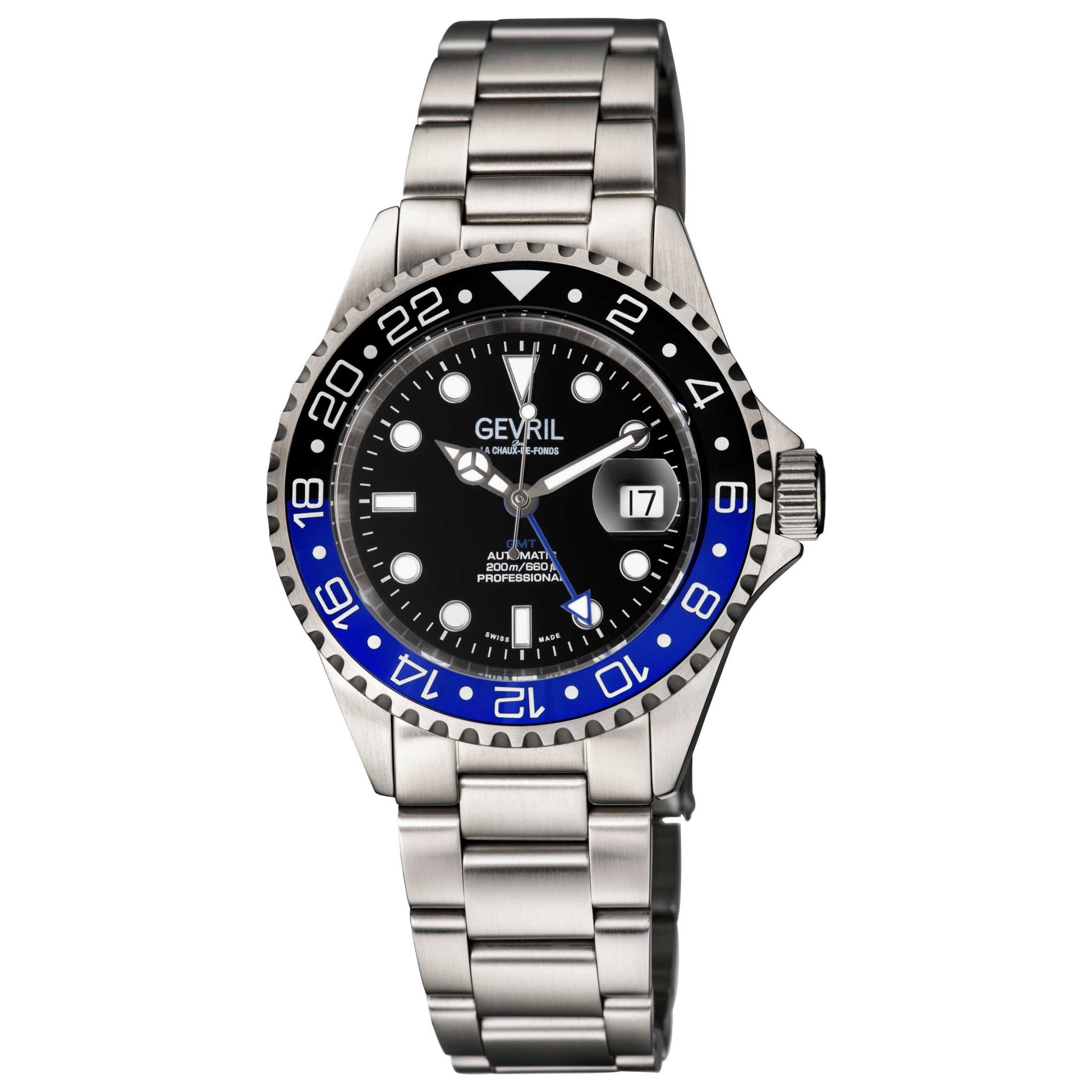 Front view of Gevril Wall Street Men's Automatic Watch 4953A