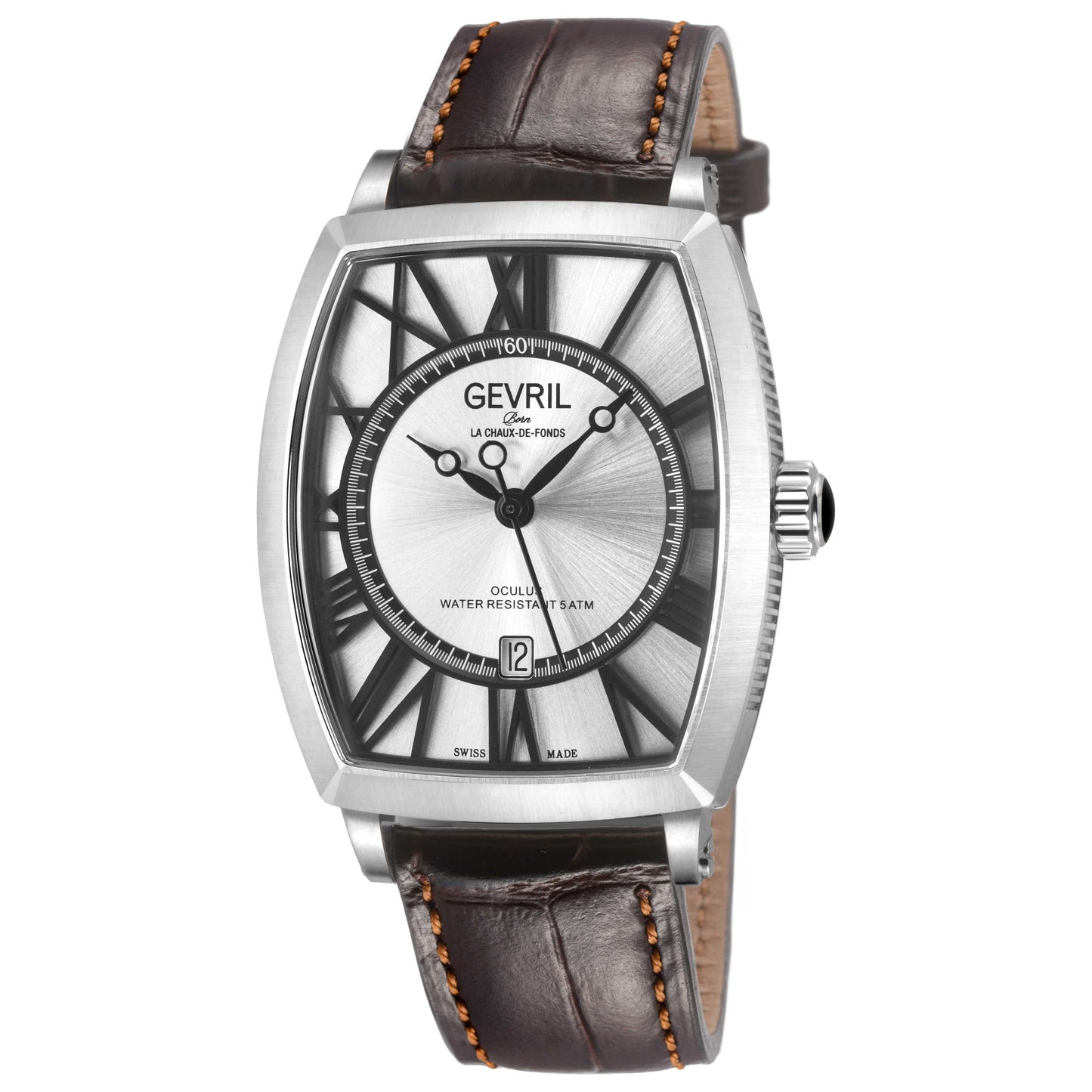 Front view of Gevril Oculus Men's Automatic Watch 49600