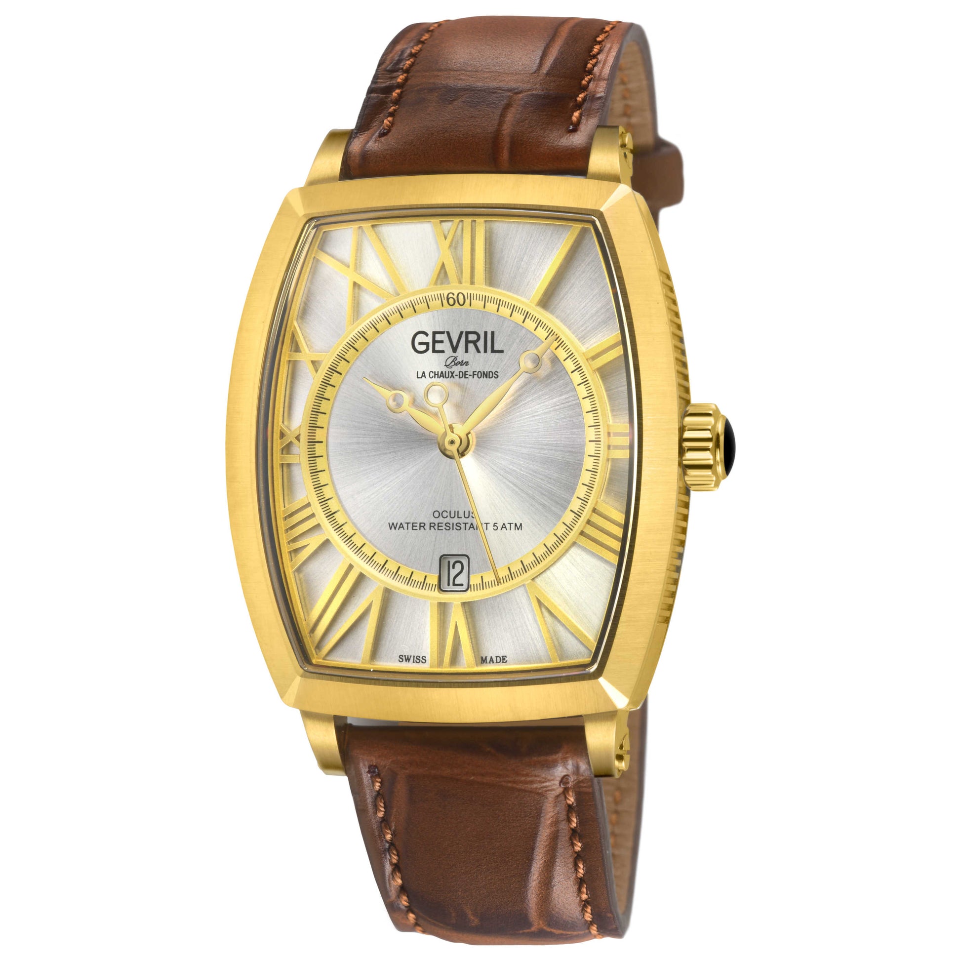Front view of Gevril Oculus Men's Automatic Watch 49602