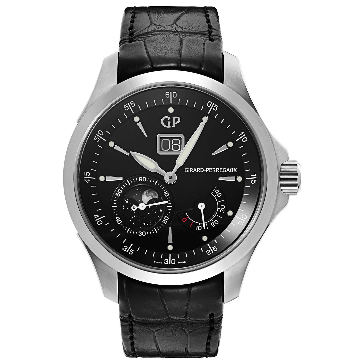 Front view of Girard-Perregaux Traveller Men's Automatic Watch 49650-11-631-BB6A