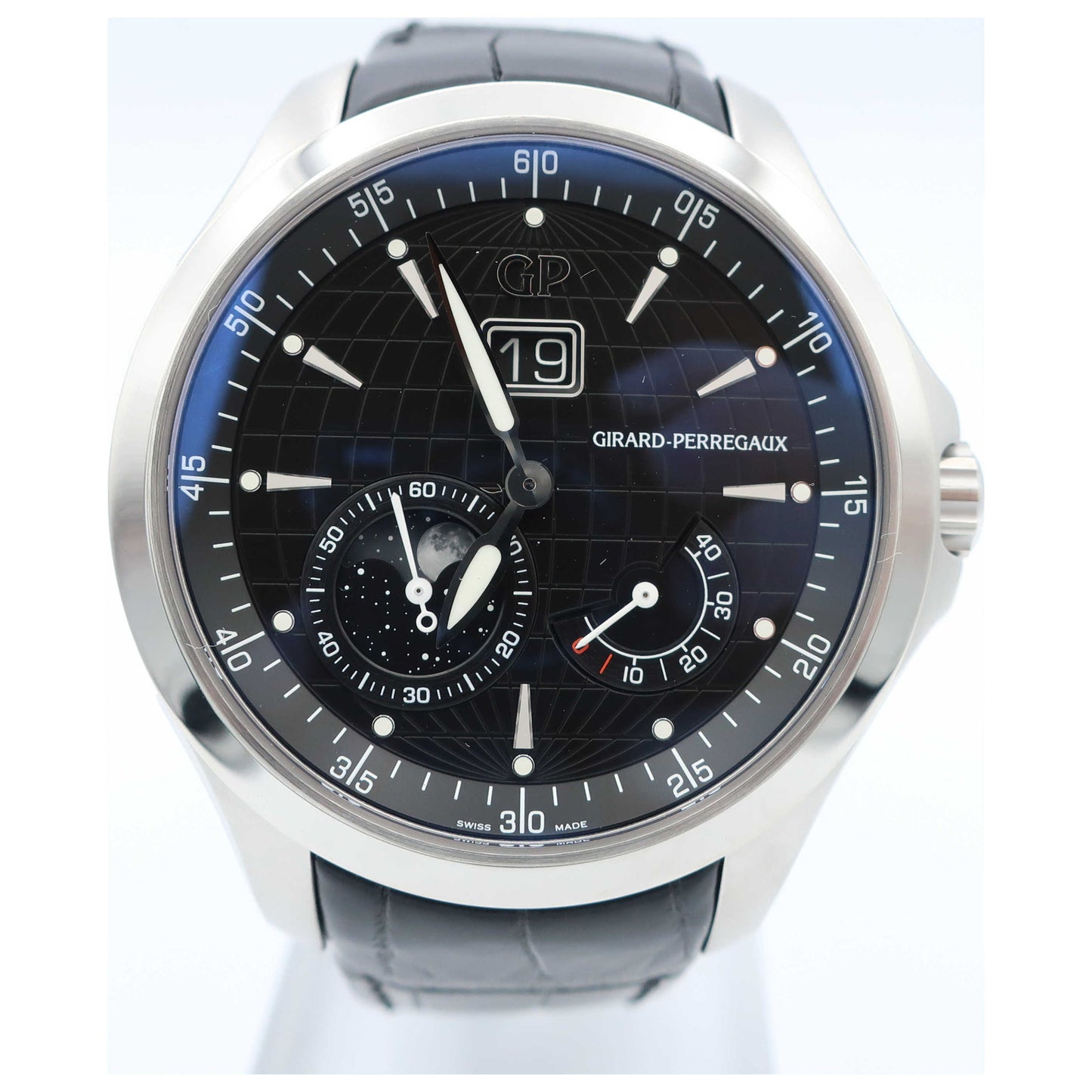 Front view of Girard-Perregaux Traveller Men's Automatic Watch 49650-11-632-BB6A-SD