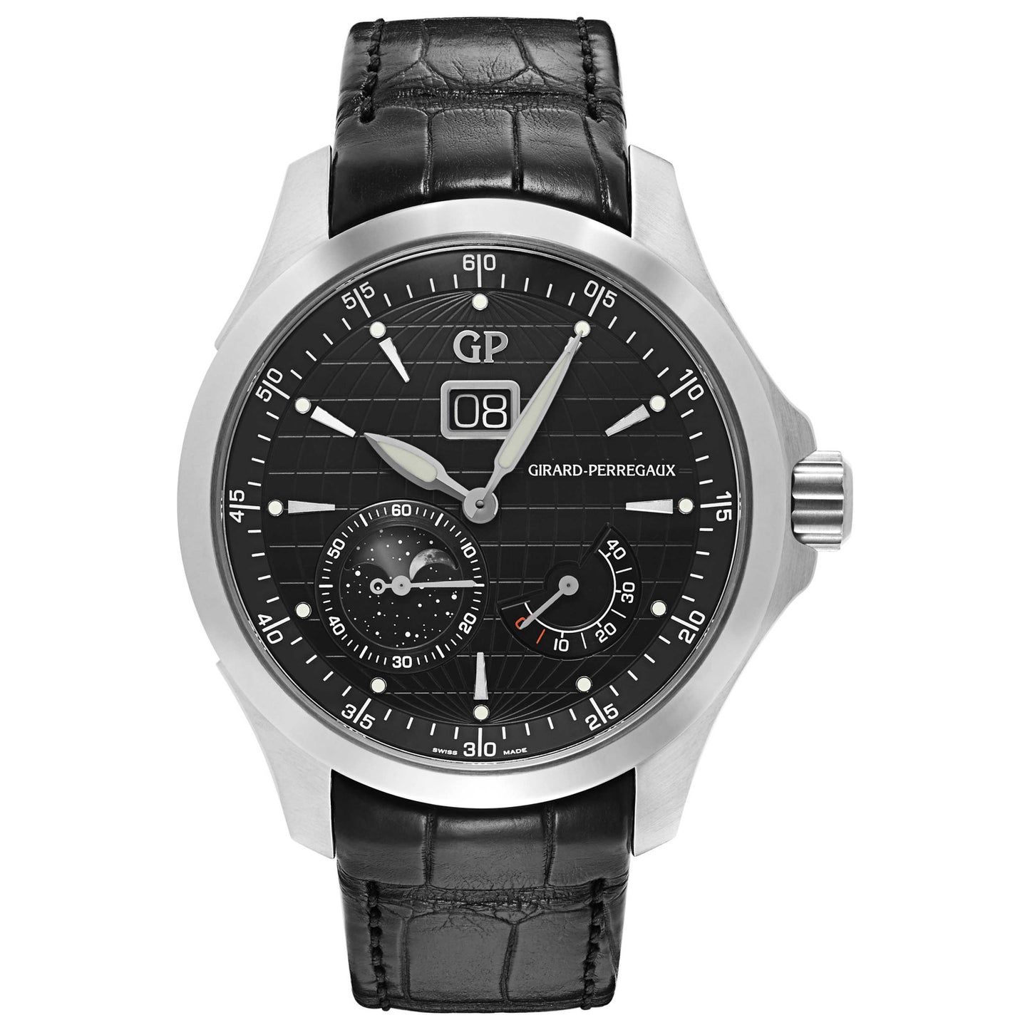 Front view of Girard-Perregaux Traveller Men's Automatic Watch 49650-11-632-BB6A