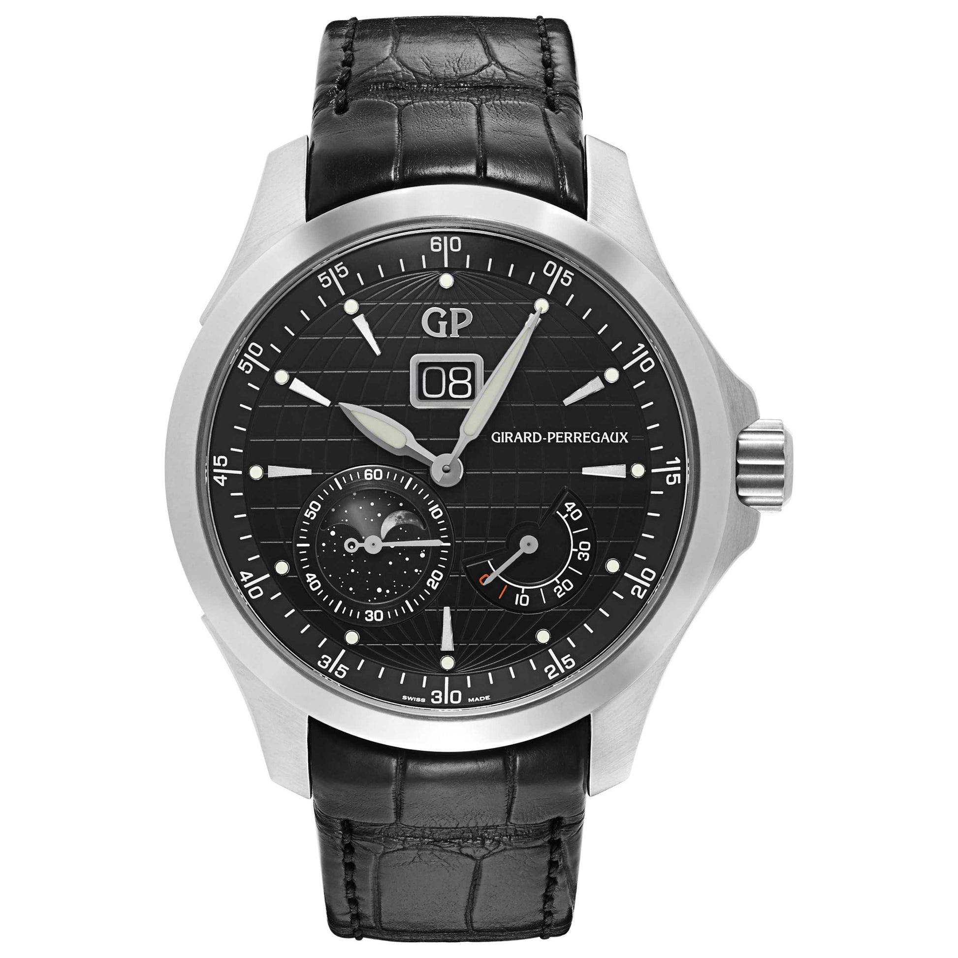 Front view of Girard-Perregaux Traveller Men's Automatic Watch 49650-11-632-BB6A