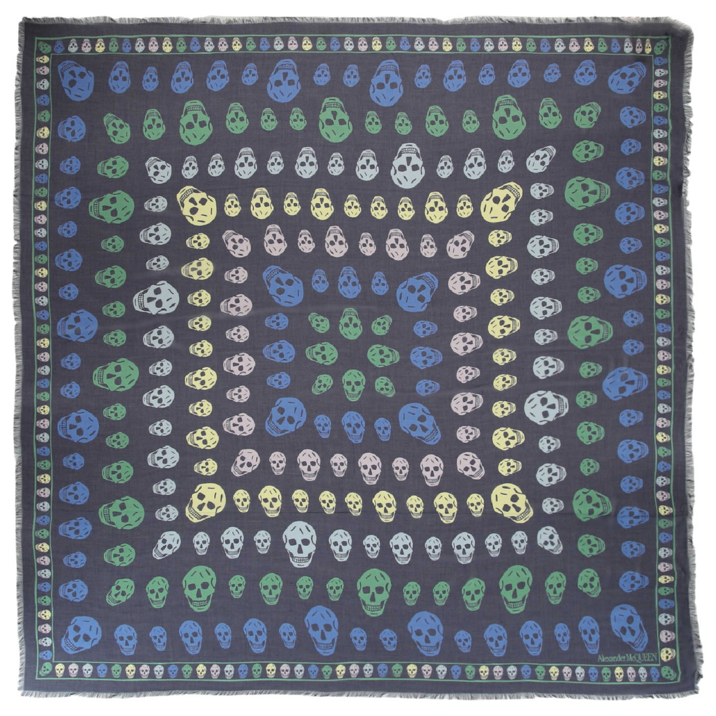 Front view of Alexander McQueen Fashion Scarves 496827-3418Q-4166-NS