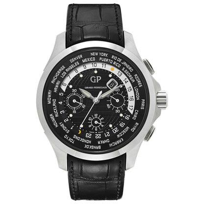 Front view of Girard-Perregaux Traveller Men's Automatic Watch 49700-11-631-BB6B