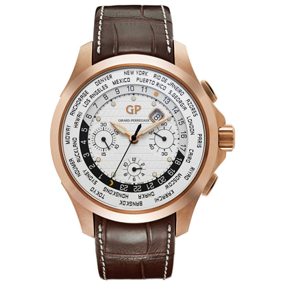 Front view of Girard-Perregaux Traveller Men's Automatic Watch 49700-52-134-BB6B