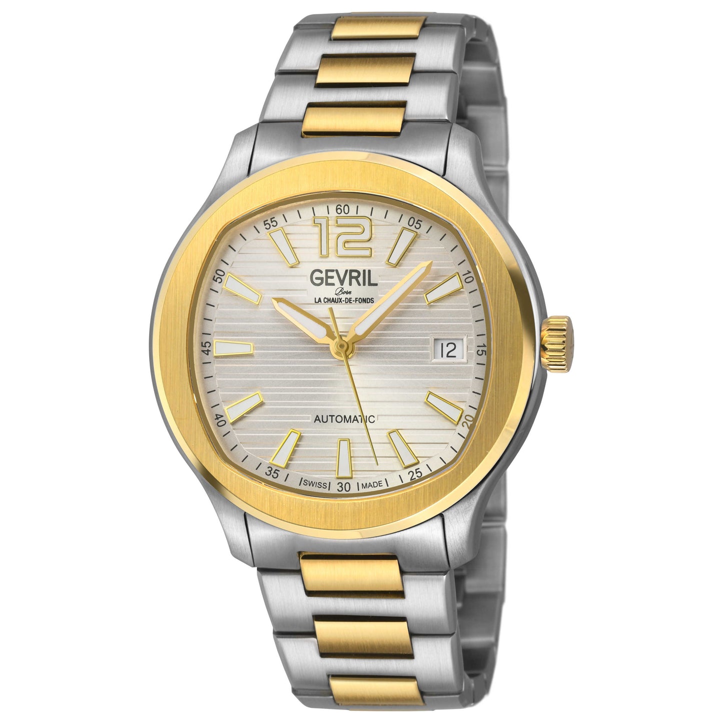 Front view of Gevril Stuyvesant Men's Automatic Watch 49804B
