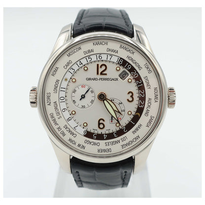 Front view of Girard-Perregaux Worldtimer WW.TC Men's Automatic Watch 49850-53-151-BA6A-SD