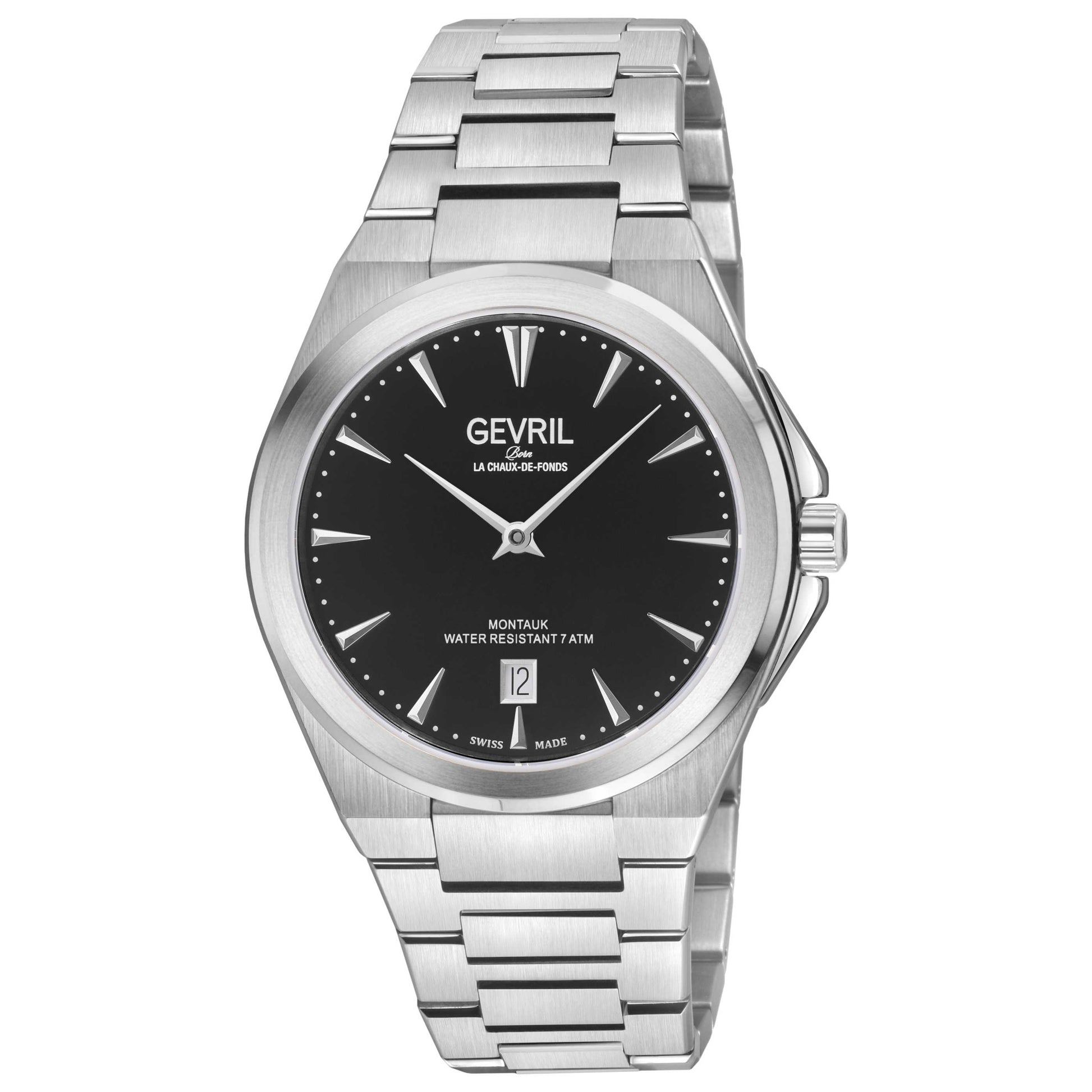 Front view of Gevril Montauk Men's Quartz Watch 49900B