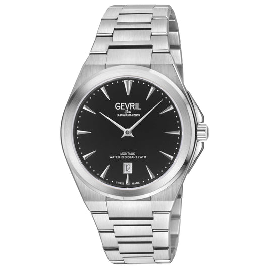 Front view of Gevril Montauk Men's Quartz Watch 49900B