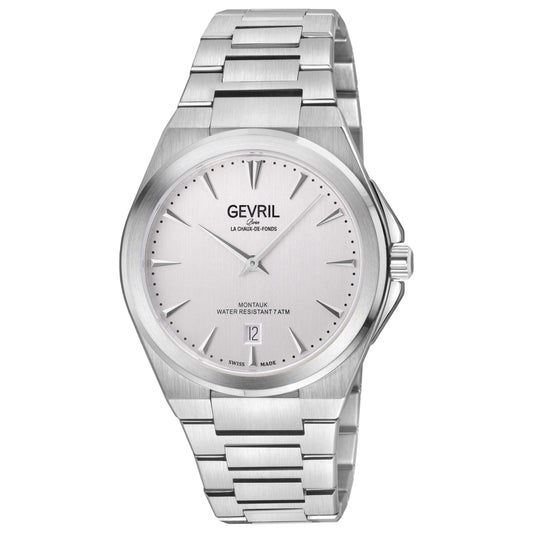 Front view of Gevril Montauk Men's Quartz Watch 49901B