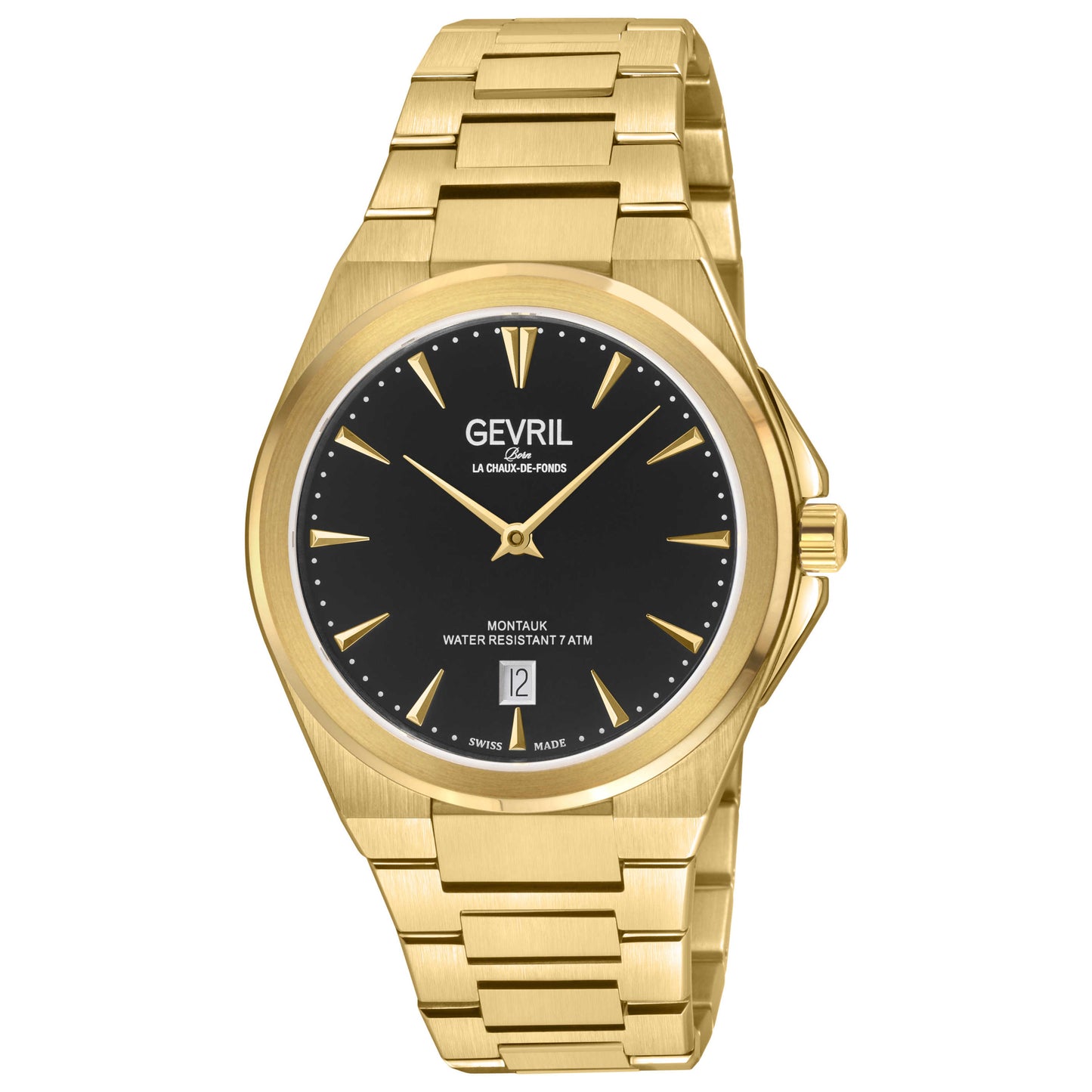Front view of Gevril Montauk Men's Quartz Watch 49902B