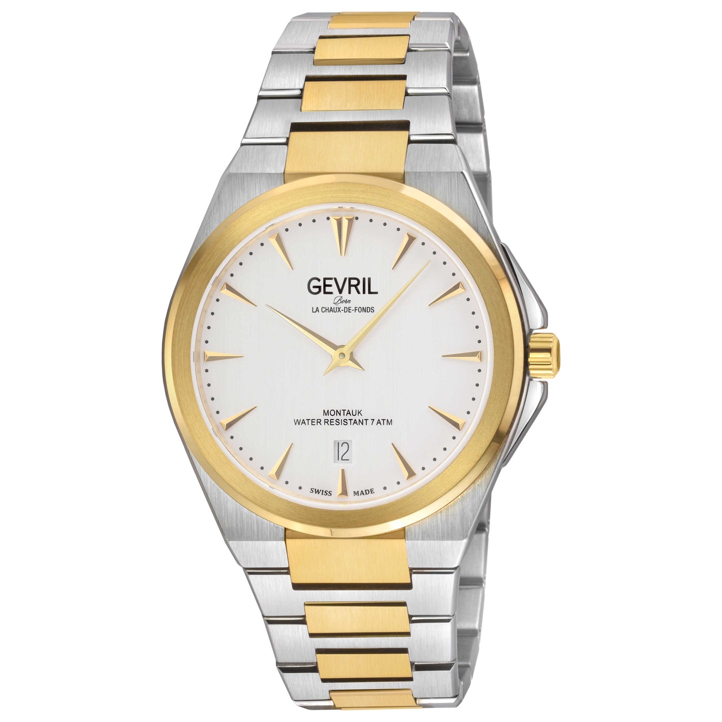Front view of Gevril Montauk Men's Quartz Watch 49904B