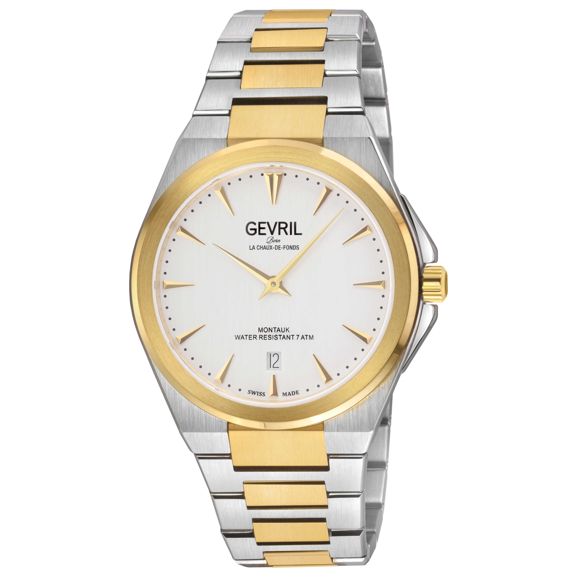 Front view of Gevril Montauk Men's Quartz Watch 49904B