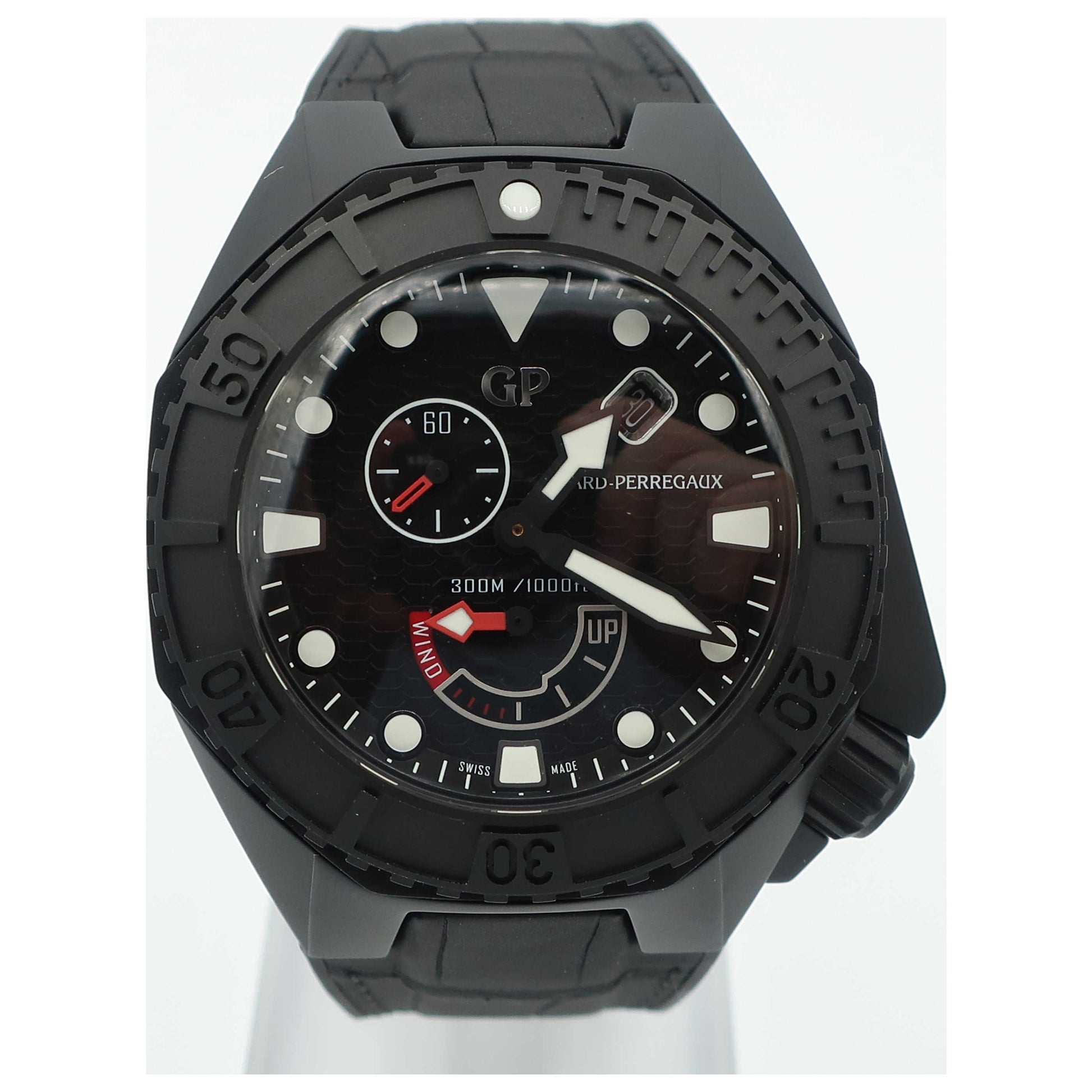 Front view of Girard-Perregaux Hawk Men's Automatic Watch 49960-32-632-BB6A-SD
